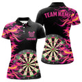 Pink Fire Flame Dart Board 3D Printed Men Darts Custom Team Name Darts Uniform