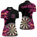 Pink Fire Flame Dart Board 3D Printed Men Darts Custom Team Name Darts Uniform