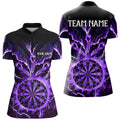 Personalized Lightning Smoke Fire Flame Purple Darts, Darts League Team