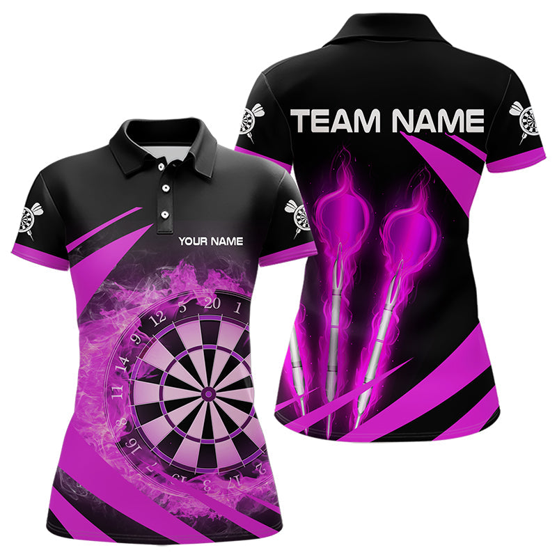 Black And Purple Fire Flame Darts and Custom Dart Darts League
