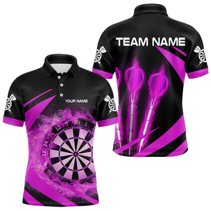 Black And Purple Fire Flame Darts and Custom Dart Darts League
