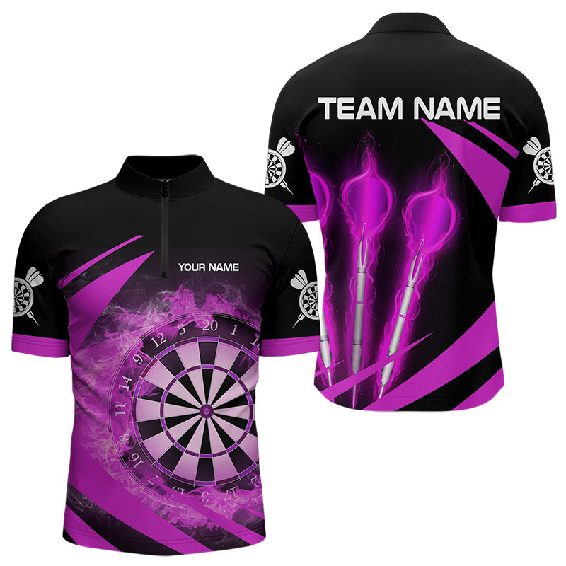 Black And Purple Fire Flame Darts and Custom Dart Darts League