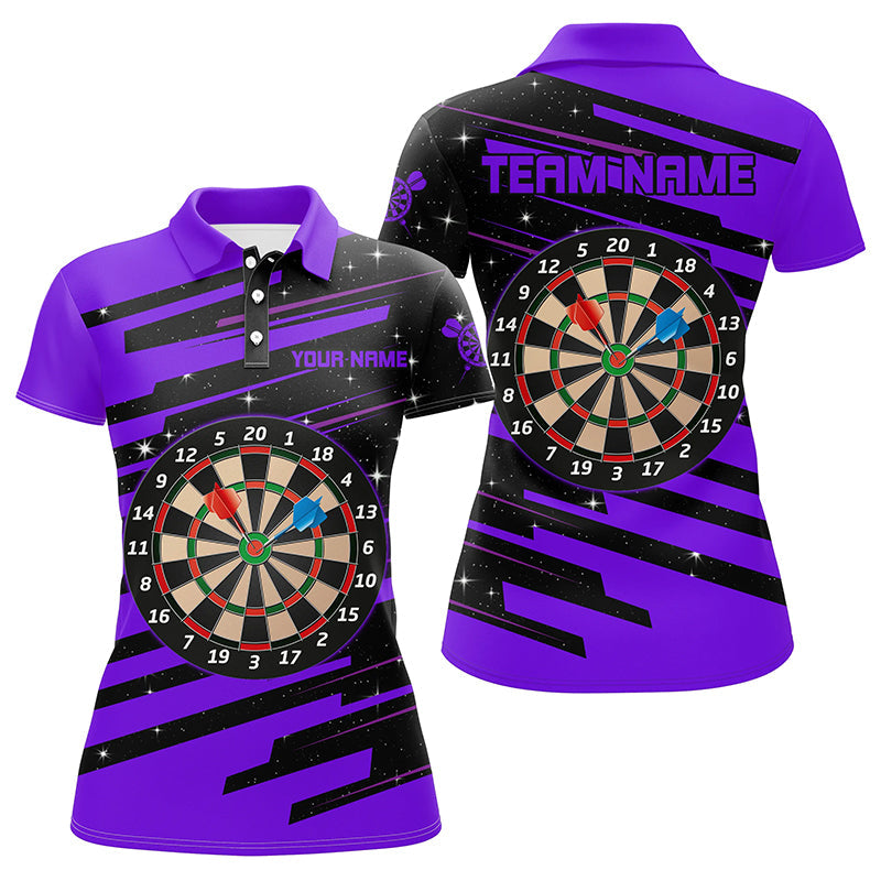Purple Darts Board Darts Quarter-Zip Custom Team League Darts