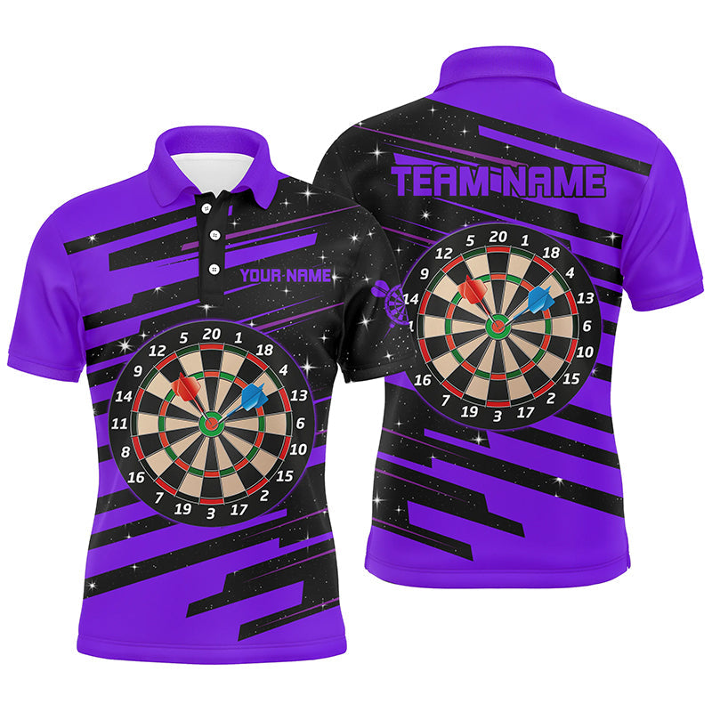 Purple Darts Board Darts Quarter-Zip Custom Team League Darts
