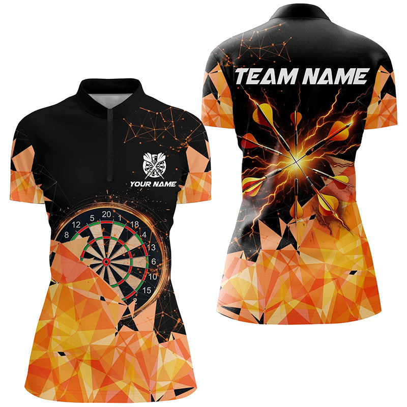 Orange Darts Arrow Thunder Lighting 3D Darts and Quarter-Zip Custom Darts