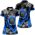 Personalized Dartboard Fire Flame Smoke Custom Dart, Darts Team | Blue