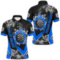 Personalized Dartboard Fire Flame Smoke Custom Dart, Darts Team | Blue
