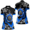 Personalized Dartboard Fire Flame Smoke Custom Dart, Darts Team | Blue