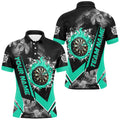 Personalized Dartboard Fire Flame Smoke Custom Dart, Darts Team | Turquoise