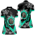 Personalized Dartboard Fire Flame Smoke Custom Dart, Darts Team | Turquoise