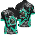 Personalized Dartboard Fire Flame Smoke Custom Dart, Darts Team | Turquoise