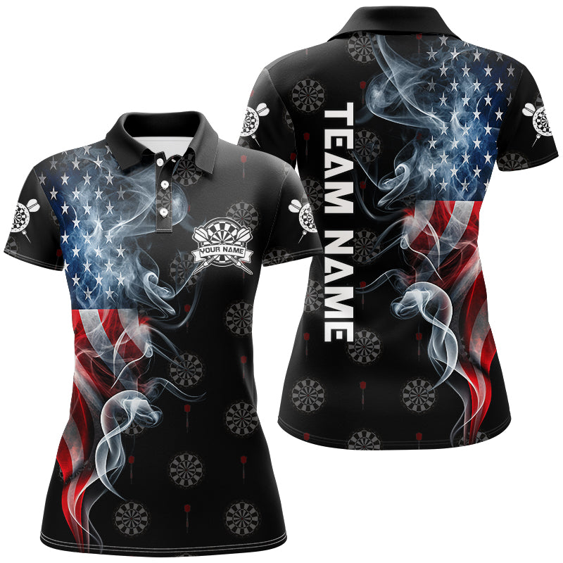 American Flag Smoke Patriotic Darts, Quarter-Zip Custom Dart Dart