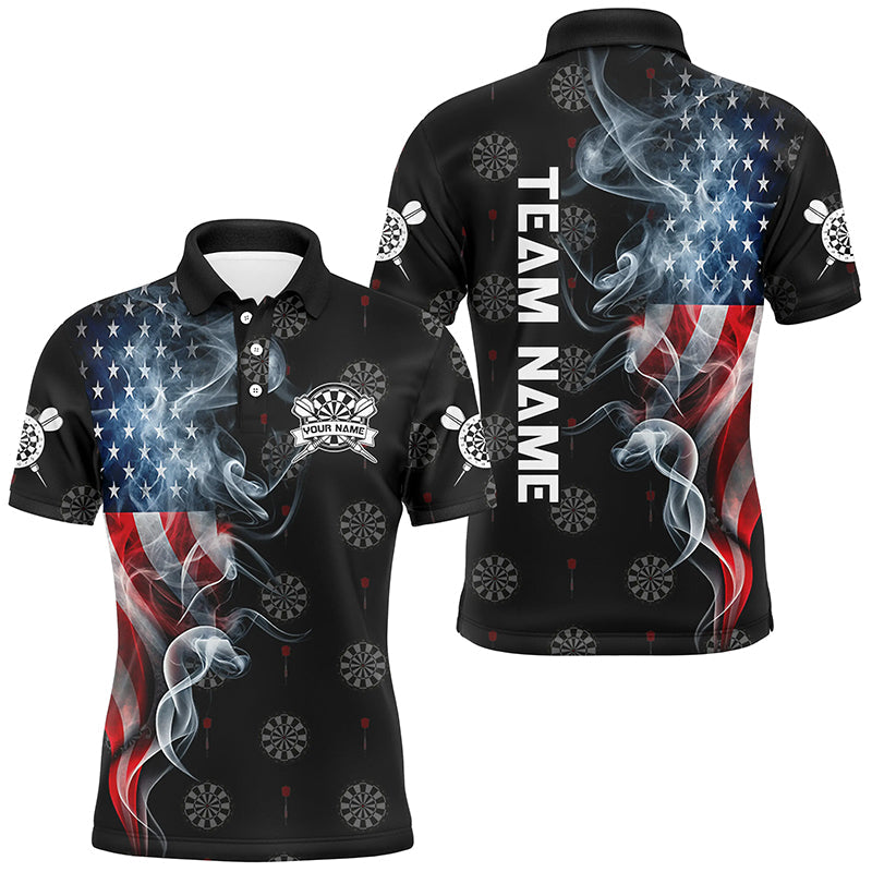 American Flag Smoke Patriotic Darts, Quarter-Zip Custom Dart Dart