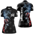American Flag Smoke Patriotic Darts, Quarter-Zip Custom Dart Dart