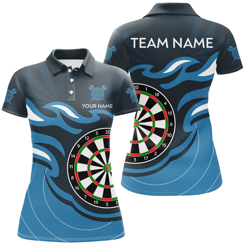 Personalized Blue Darts Board Flame Dart Custom Dart Team Uniform
