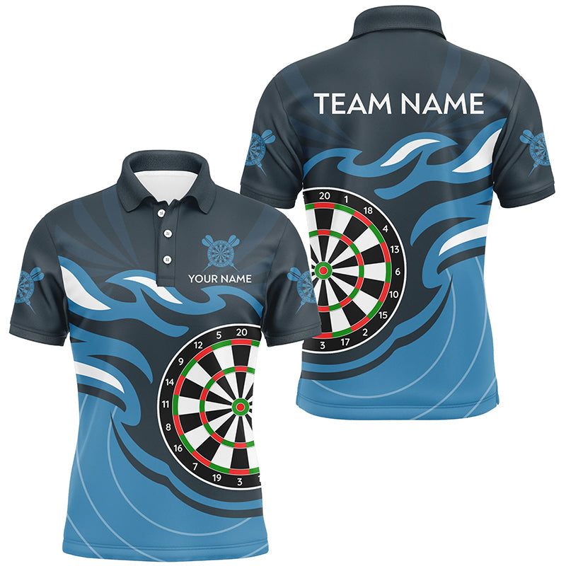 Personalized Blue Darts Board Flame Dart Custom Dart Team Uniform