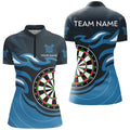 Personalized Blue Darts Board Flame Dart Custom Dart Team Uniform