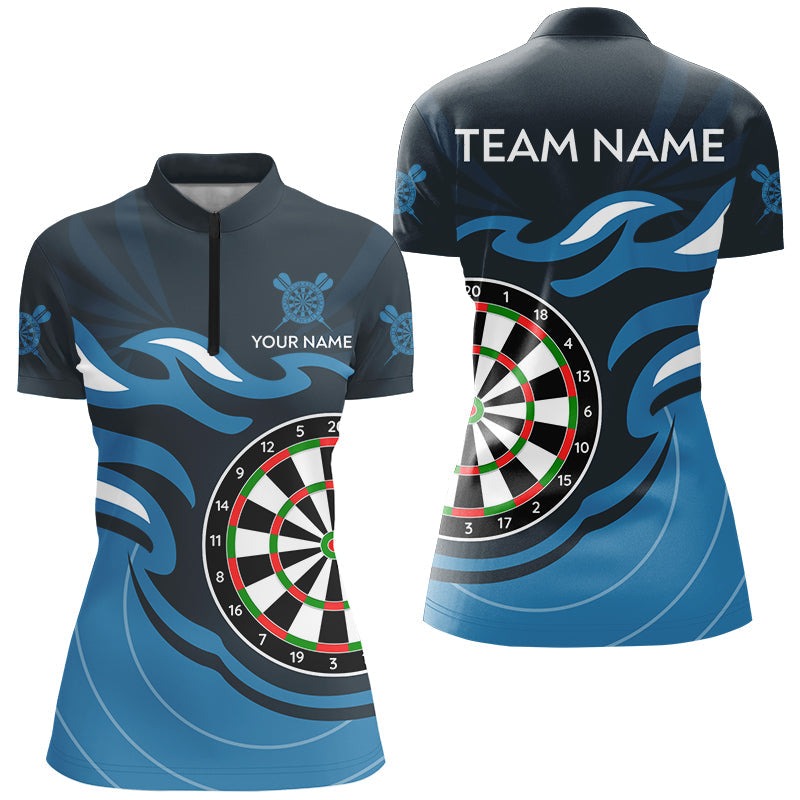 Personalized Blue Darts Board Flame Dart Custom Dart Team Uniform