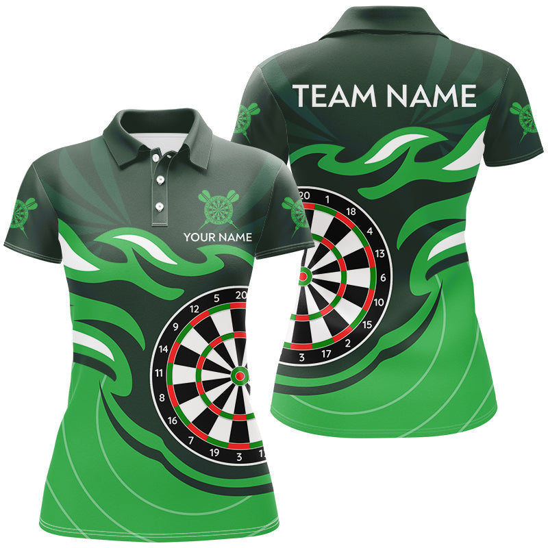 Personalized Green Darts Board Flame Dart Custom Dart Team Uniform