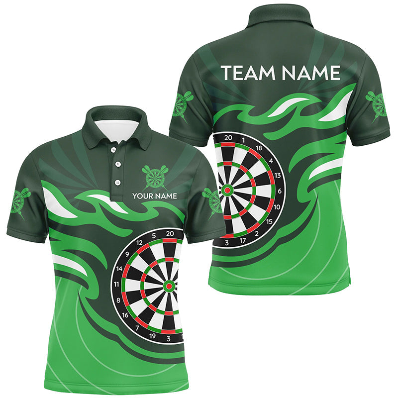Personalized Green Darts Board Flame Dart Custom Dart Team Uniform