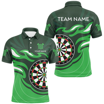 Personalized Green Darts Board Flame Dart Custom Dart Team Uniform