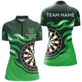 Personalized Green Darts Board Flame Dart Custom Dart Team Uniform