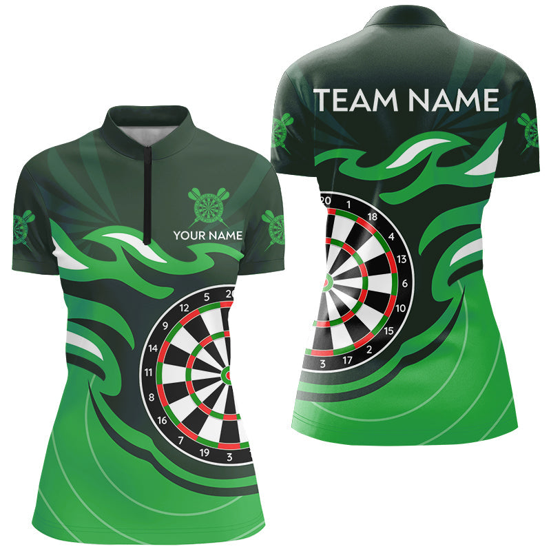 Personalized Green Darts Board Flame Dart Custom Dart Team Uniform