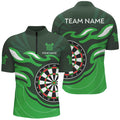 Personalized Green Darts Board Flame Dart Custom Dart Team Uniform