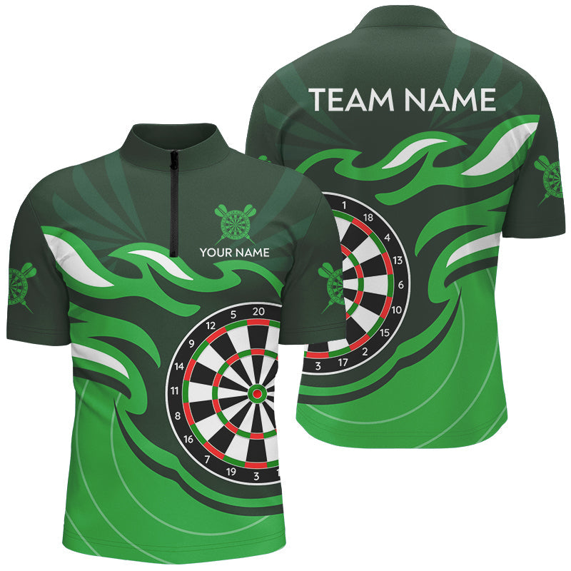 Personalized Green Darts Board Flame Dart Custom Dart Team Uniform