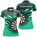 Personalized Turquoise Darts Board Flame Dart Custom Dart Team Uniform