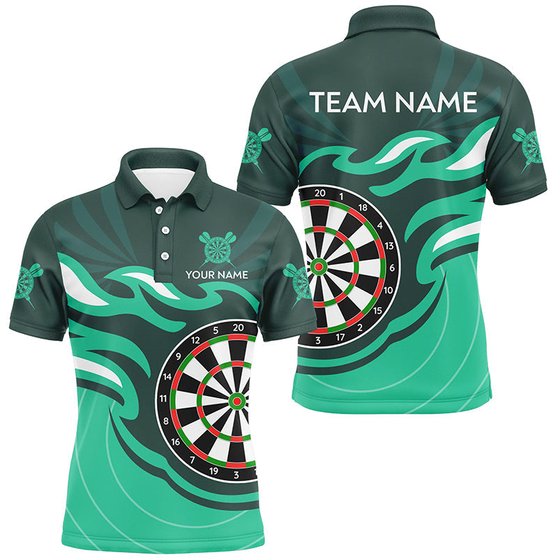 Personalized Turquoise Darts Board Flame Dart Custom Dart Team Uniform
