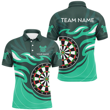 Personalized Turquoise Darts Board Flame Dart Custom Dart Team Uniform
