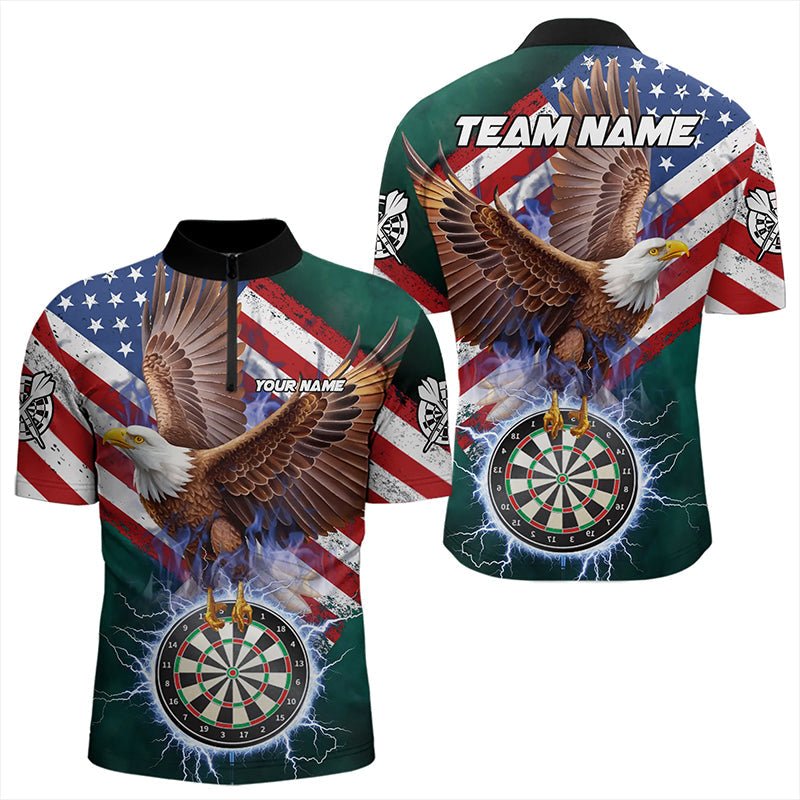 Personalized American Flag Eagle Dart Custom Dart Board Lightning Dart