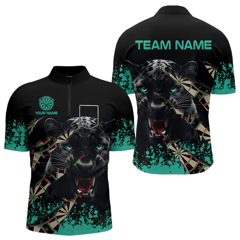 Grunge Turquoise Panther Dart and Custom Dart