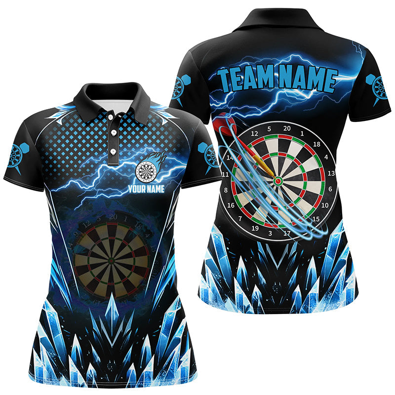 Personalized Blue Icy Dartboard Lightning Men Darts Custom Darts Team League