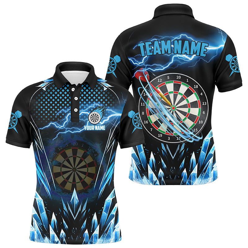 Personalized Blue Icy Dartboard Lightning Men Darts Custom Darts Team League