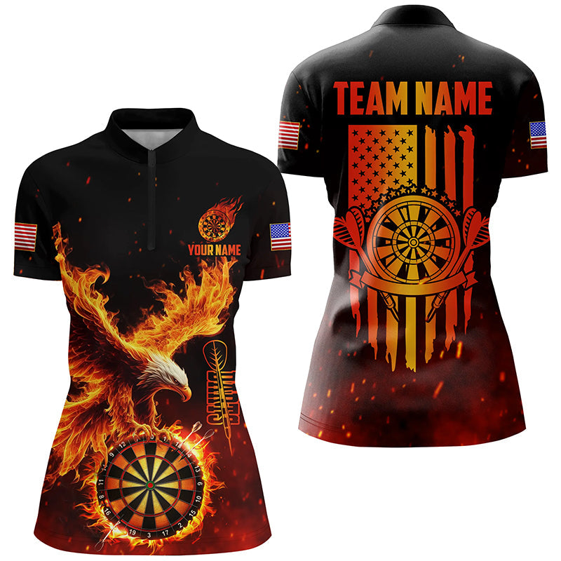 Dartboard Eagle Fire Flame Custom 3D Printed Darts, US Flag Darts League Team