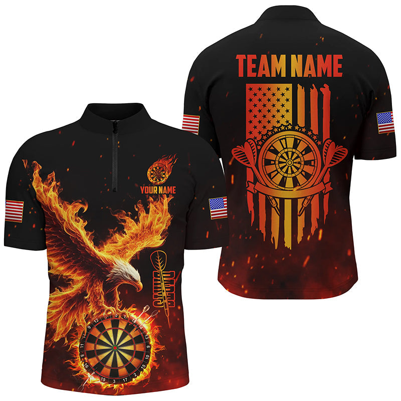 Dartboard Eagle Fire Flame Custom 3D Printed Darts, US Flag Darts League Team