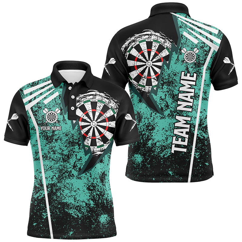 Personalized Grunge Women Darts and Custom Retro Darts Team | Turquoise