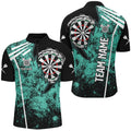 Personalized Grunge Women Darts and Custom Retro Darts Team | Turquoise