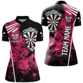 Personalized Grunge Men Darts and Custom Retro Darts Team | Pink