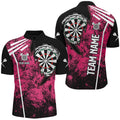 Personalized Grunge Men Darts and Custom Retro Darts Team | Pink