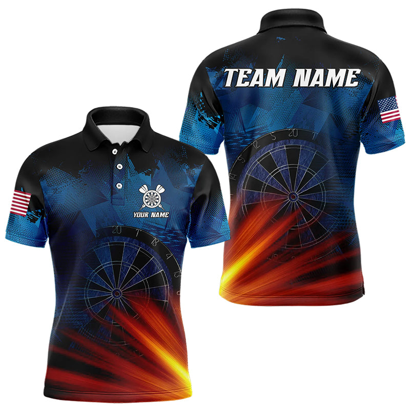 Glowing Orange And Blue Dart and Custom Men Dart Team League Dart