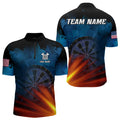 Glowing Orange And Blue Dart and Custom Men Dart Team League Dart