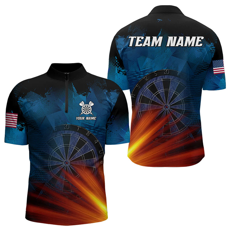 Glowing Orange And Blue Dart and Custom Men Dart Team League Dart