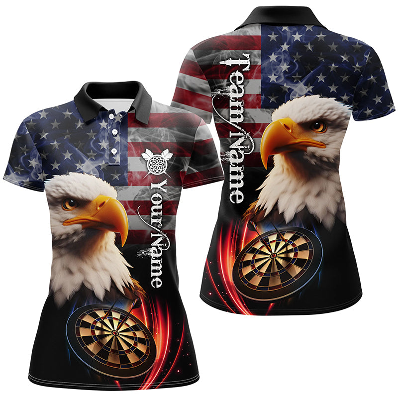 Personalized Eagle Darts Board Smoke US Flag Men 3D Darts, Patriotic Darts Team