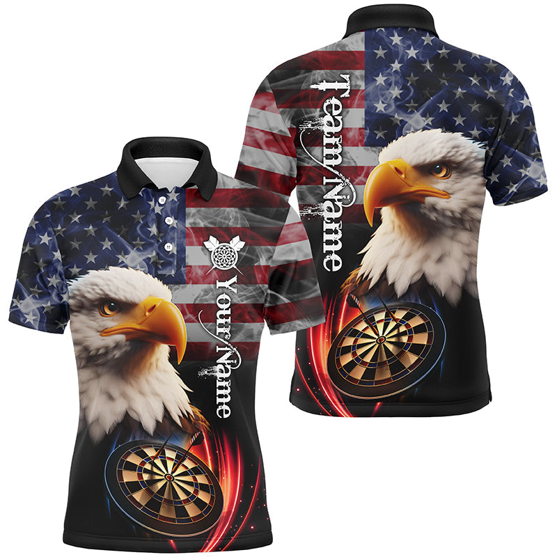 Personalized Eagle Darts Board Smoke US Flag Men 3D Darts, Patriotic Darts Team