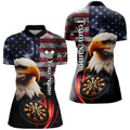 Personalized Eagle Darts Board Smoke US Flag Men 3D Darts, Patriotic Darts Team