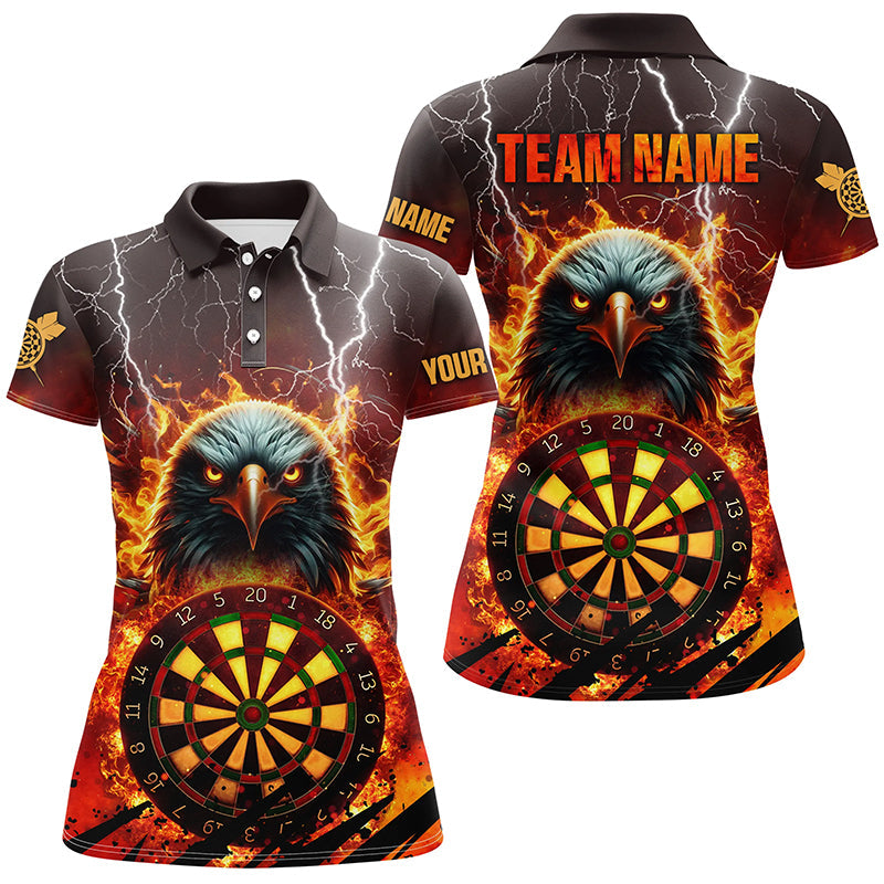 Personalized Darts Board Fire Flame Eagle 3D Darts, Team League Darts Attire