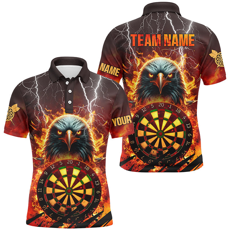 Personalized Darts Board Fire Flame Eagle 3D Darts, Team League Darts Attire